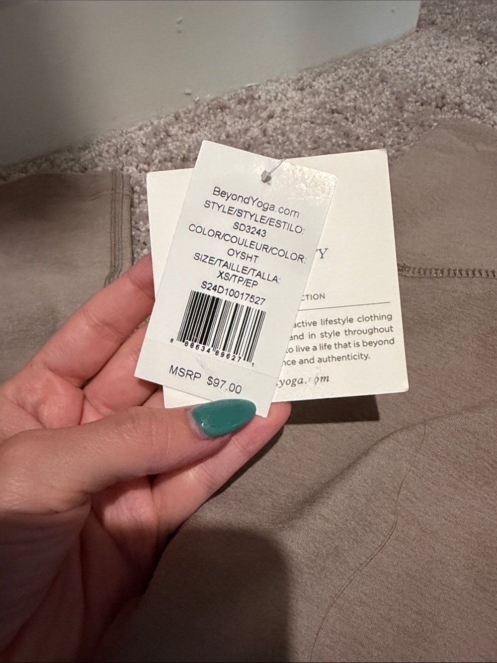 XS Beyond Yoga Spacedye Caught in the Midi high waisted legging NWT - Picture 6 of 6